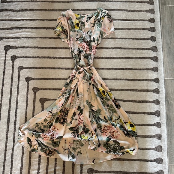 Floral Midi Tie-Waist Dress - Picture 3 of 3